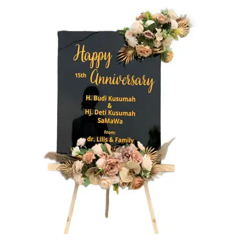 Papan Bunga Akrilik Cot Girek